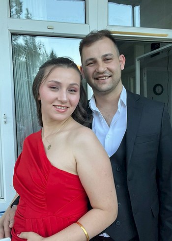 Kırmızı Uzun Abiye Elbise - Görsel 2