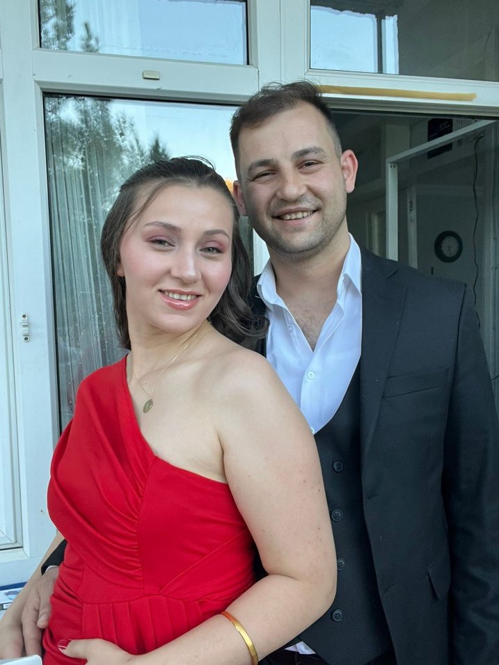 Kırmızı Uzun Abiye Elbise - Görsel 2