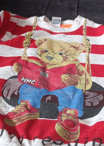 Erkek Çocuk Renkli Çizgili Sweatshirt - Görsel 2