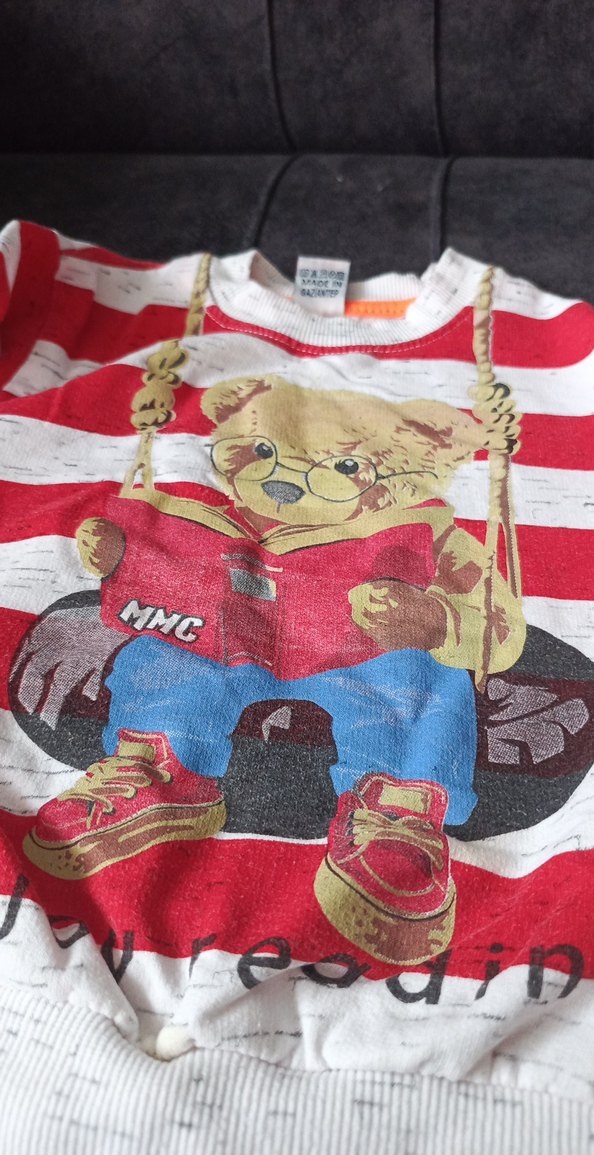 Erkek Çocuk Renkli Çizgili Sweatshirt - Görsel 2