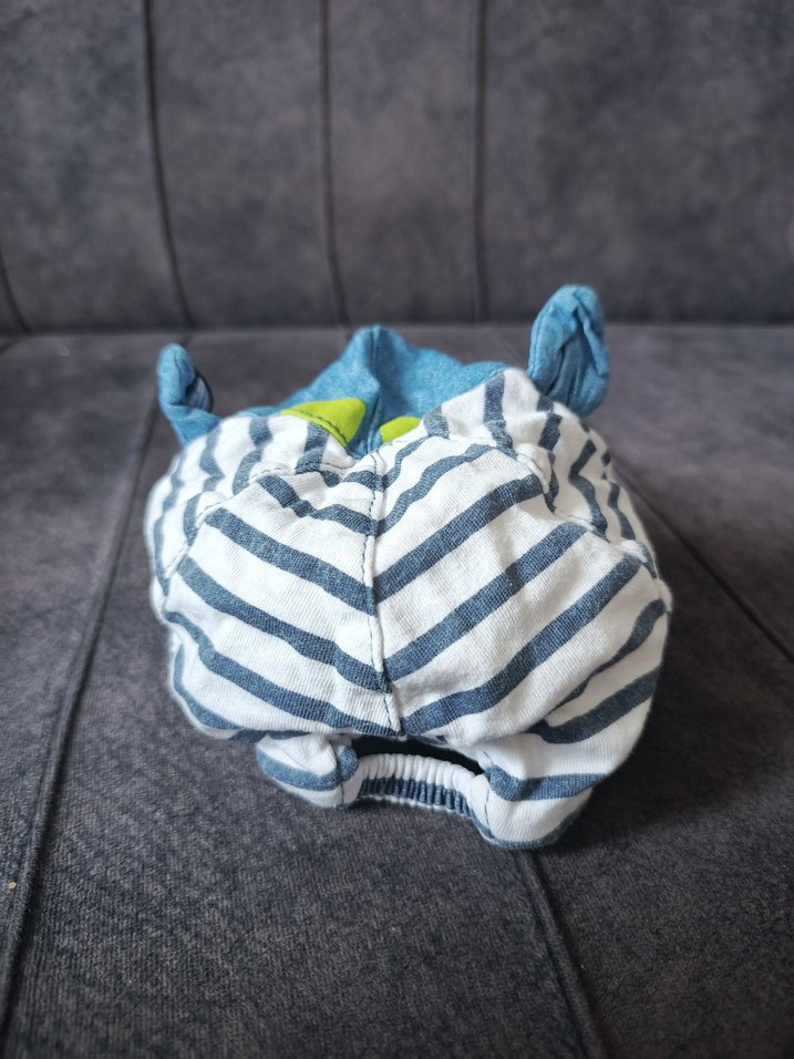 Leopar Desenli Mavi Bebek şapka - Görsel 3