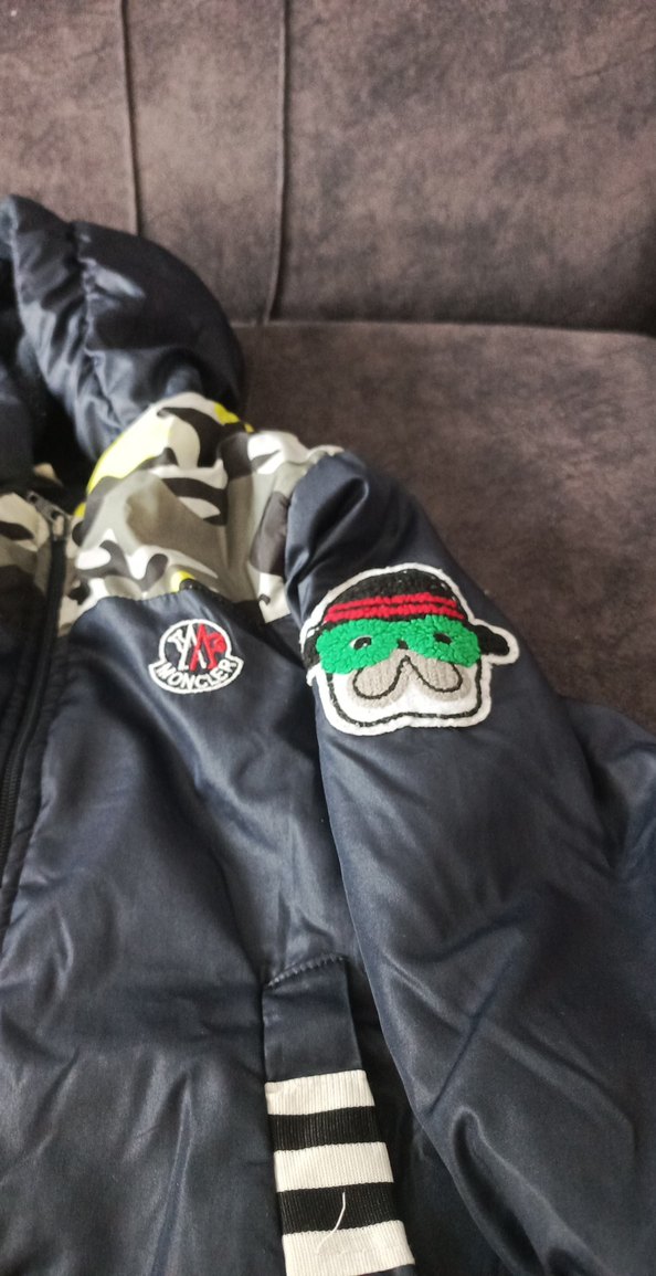 Kapüşonlu Siyah Kamuflaj Erkek Çocuk Mont - Görsel 4