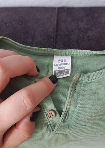 Pastel Yeşil Bebek Takımı Uzun Kollu - Görsel 2