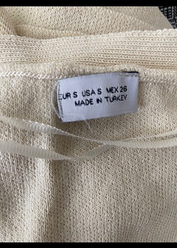 Bej V Yaka Düğmeli Triko Midi Elbise - Görsel 4