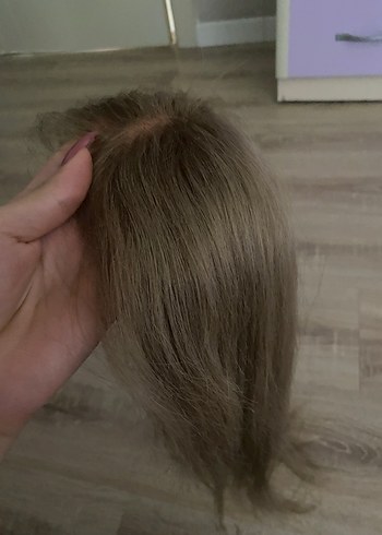 bebek kumralı gerçek saç tepelik - Görsel 7