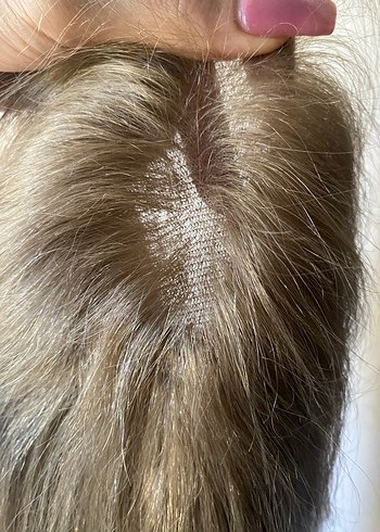 bebek kumralı gerçek saç tepelik - Görsel 3