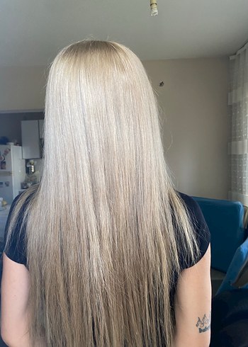 bebek kumralı gerçek saç tepelik - Görsel 5