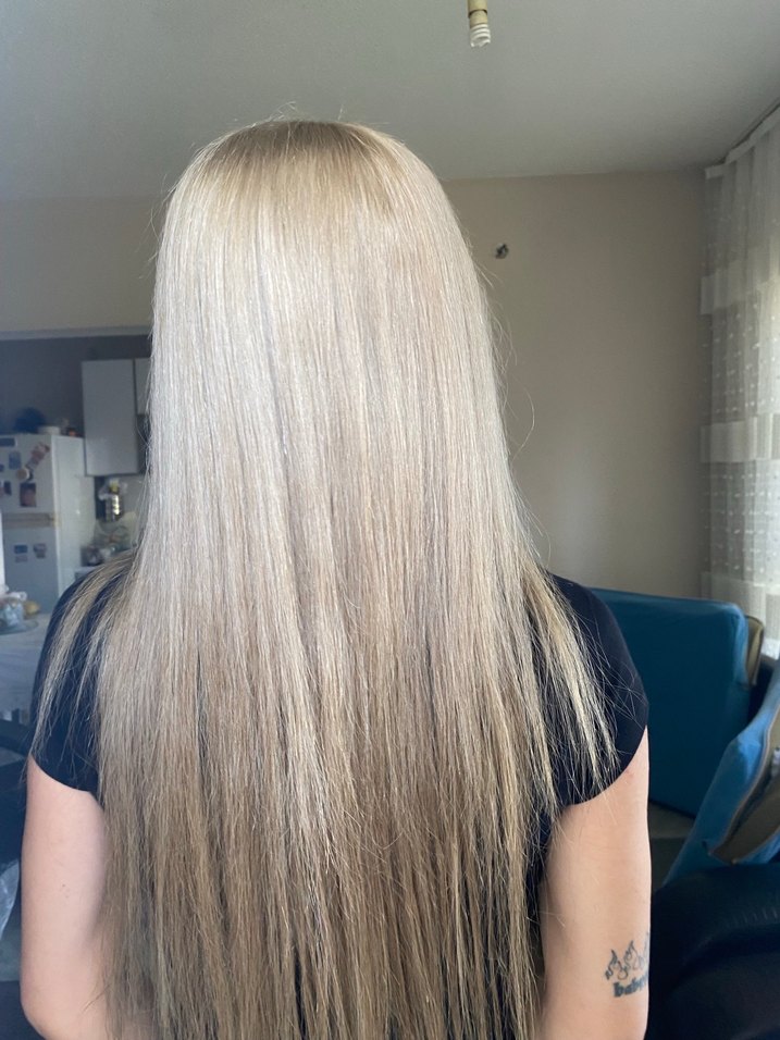 bebek kumralı gerçek saç tepelik - Görsel 5