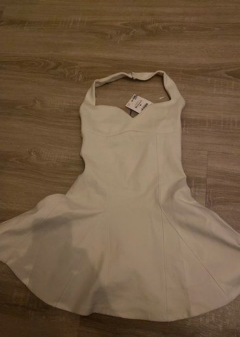 zara beyaz mini elbise - Görsel 3