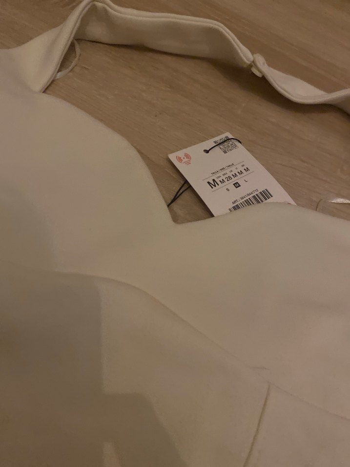 zara beyaz mini elbise - Görsel 4