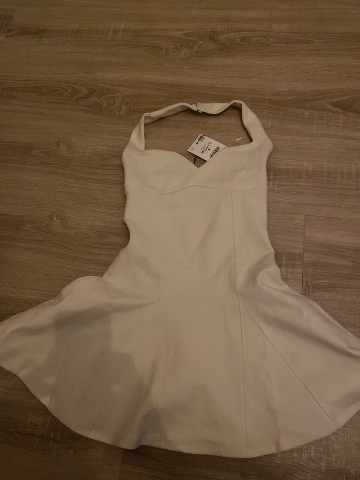 zara beyaz mini elbise - Görsel 3