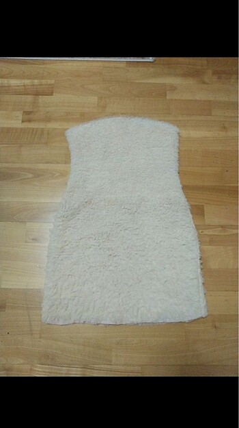 xs Beden peluş mini elbise