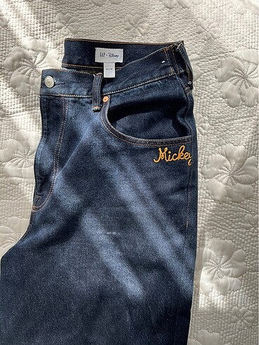 34 Beden Gap x Disney Mickey Mouse Pantolon Lacivert
