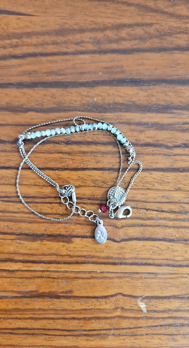 Turkuaz Boncuklu Bohem Bileklik - Görsel 2