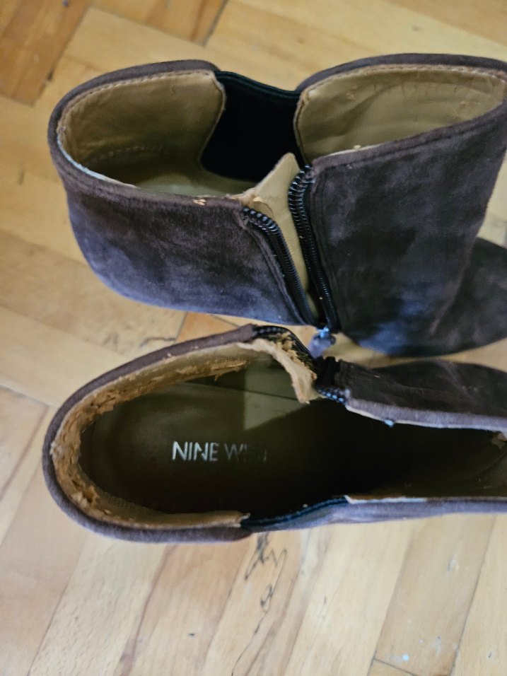 Kahverengi Süet Stiletto Topuklu Kadın Bot - Görsel 3