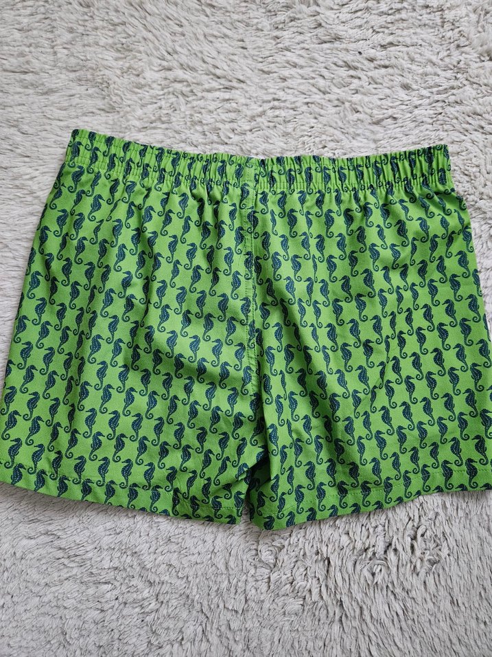 Renkli Bohem Desenli Yeşil Mini Şort - Görsel 2