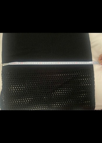 Massimo Dutti Örme Siyah Kadın Uzun Etek - Görsel 6