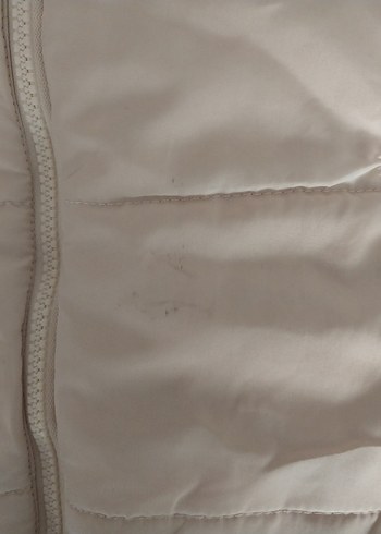 Kız Çocuk krem Kürklü Kapüşonlu Mont - Görsel 4