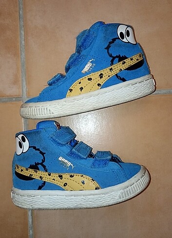 22 Beden mavi Renk Puma cookie monster özel seri bot