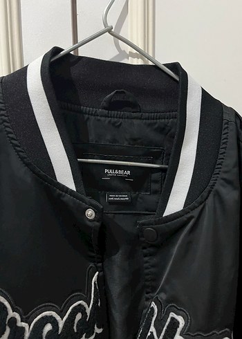 Pull and Beat Brooklyn Baskılı Siyah Street Wear Ceket - Görsel 3