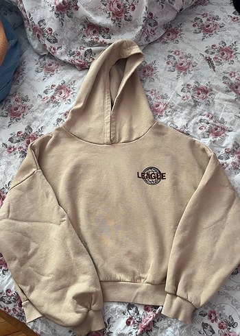 s Beden Bej Kadın Rahat Kesim Sweatshirt