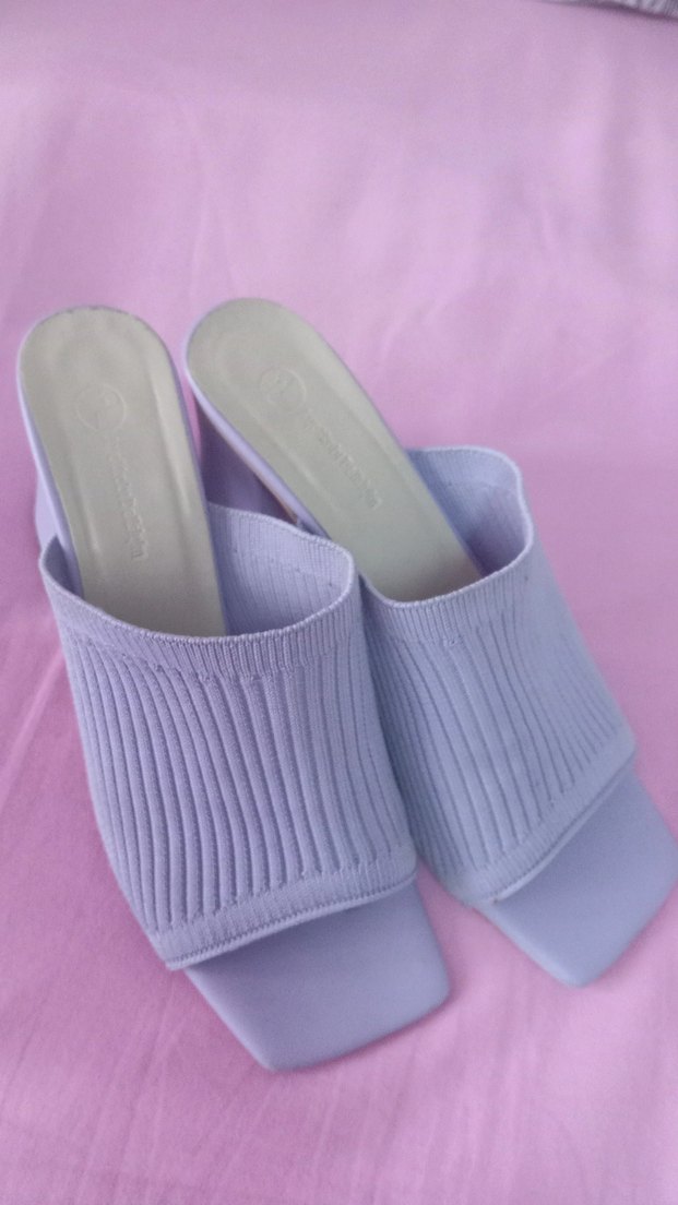 lila topuklu terlik - Görsel 3