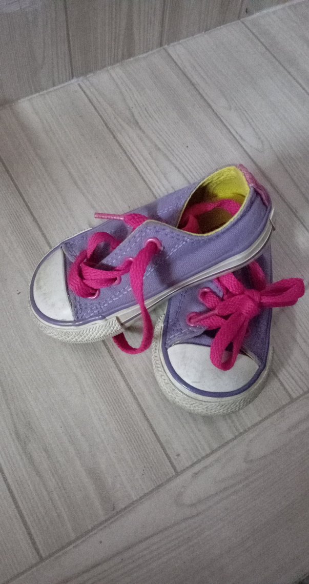 Mor Bağcıklı Kız Çocuk Spor Ayakkabı - Görsel 3