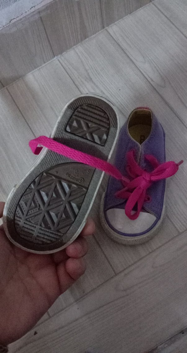 Mor Bağcıklı Kız Çocuk Spor Ayakkabı - Görsel 2