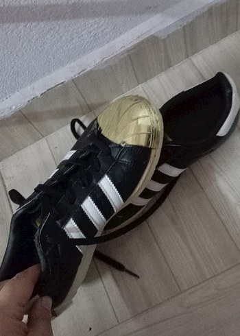 Kadın Altın Renkli Bağcıklı Spor Ayakkabı - Görsel 2