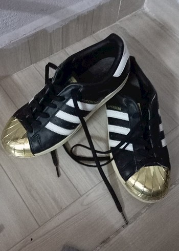 Kadın Altın Renkli Bağcıklı Spor Ayakkabı - Görsel 5