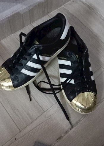 Kadın Altın Renkli Bağcıklı Spor Ayakkabı - Görsel 4