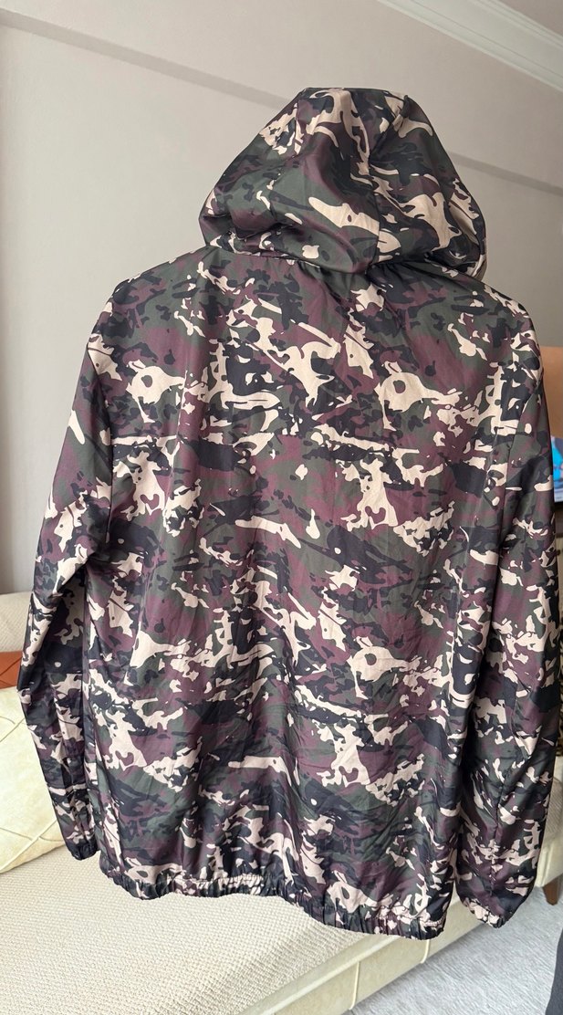 Kamuflaj Desenli bayan Yağmurluk - Görsel 5