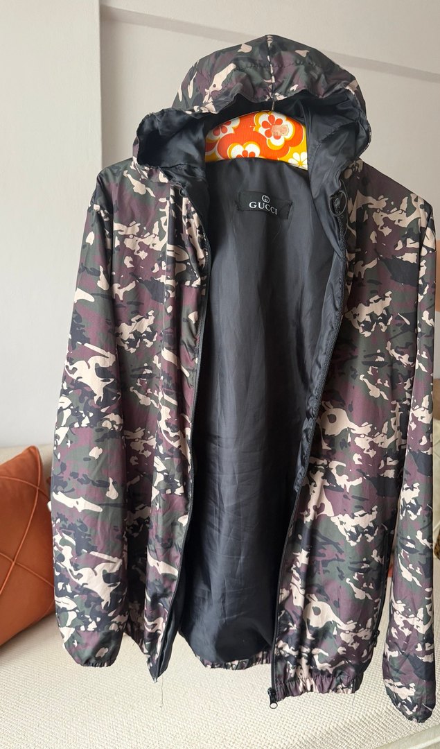 Kamuflaj Desenli bayan Yağmurluk - Görsel 3