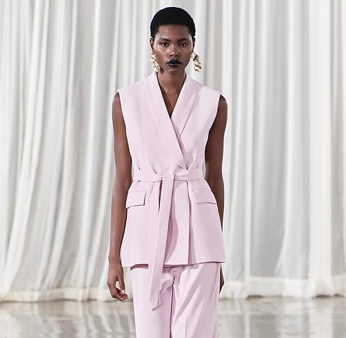 Zara pembe yelek