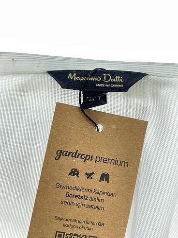 l Beden beyaz Renk Massimo Dutti Gömlek %70 İndirimli.