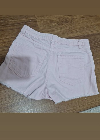 Pembe Mini Kadın Denim Şort - Görsel 2