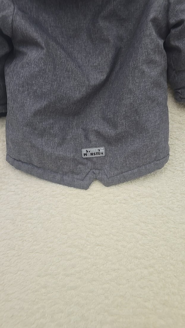 Gri Kürklü Erkek Çocuk Mont - Görsel 5