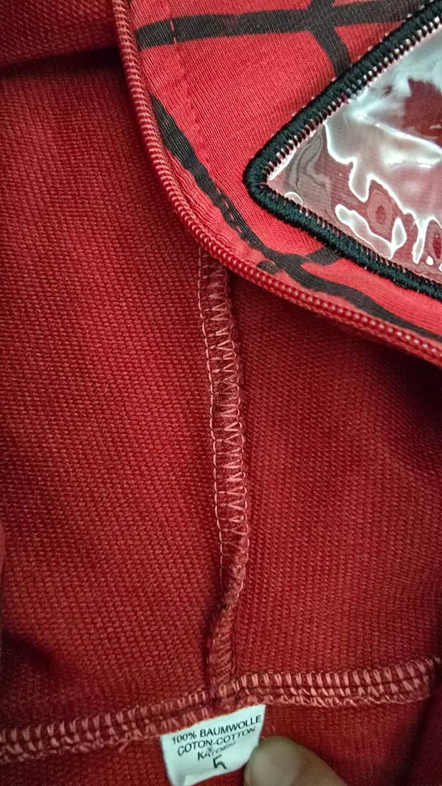 Kapüşonlu Kırmızı Örümcek Baskılı Erkek Sweatshirt - Görsel 4