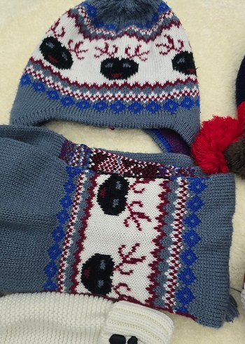 Renkli Nakışlı Örgü Çocuk Bere Modelleri - Görsel 7