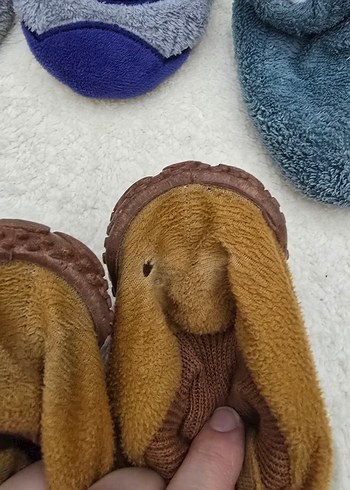 Erkek Çocuk Sıcak Kürklü Ev Terlikleri - Görsel 3