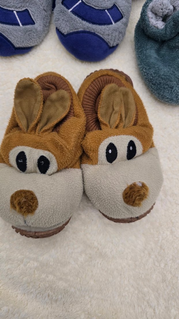 Erkek Çocuk Sıcak Kürklü Ev Terlikleri - Görsel 2