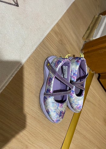 Kız Çocuk Mor Bağlamalı Batik Spor Ayakkabı - Görsel 3