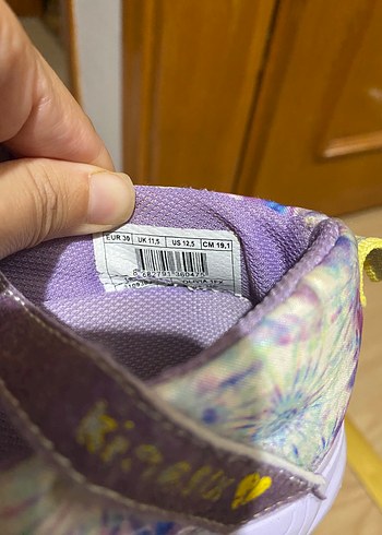 Kız Çocuk Mor Bağlamalı Batik Spor Ayakkabı - Görsel 4