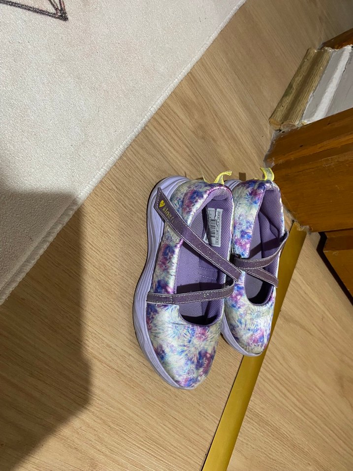 Kız Çocuk Mor Bağlamalı Batik Spor Ayakkabı - Görsel 3