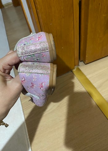 Kelebek Detaylı Mor Kız Çocuk Babet - Görsel 6