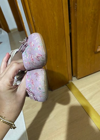 Kelebek Detaylı Mor Kız Çocuk Babet - Görsel 5