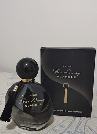 avon far away glamour siyah püskül detaylı kadın parfüm edp