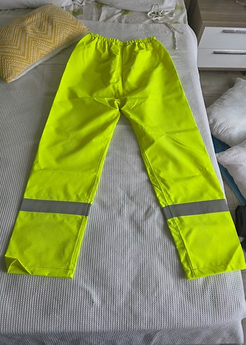s/m Beden Sarı Reflektör Bantlı Erkek Street Wear Pantolon