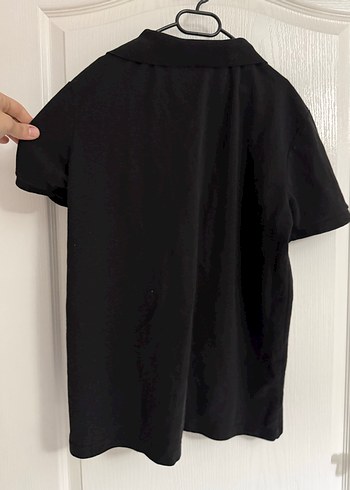 Siyah Keten Erkek Polo Tişört - Görsel 4