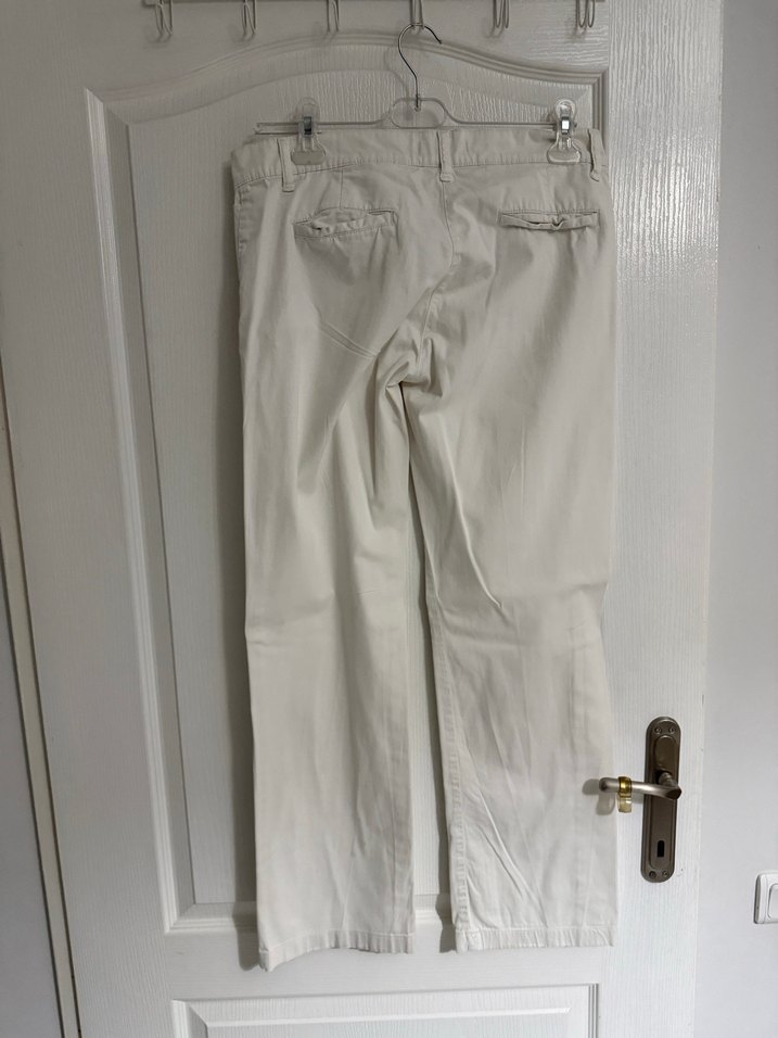 Beyaz kadın pantolon - Görsel 4